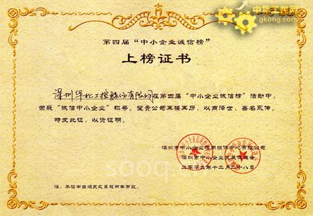 华北工控荣登“中小企业诚信榜”