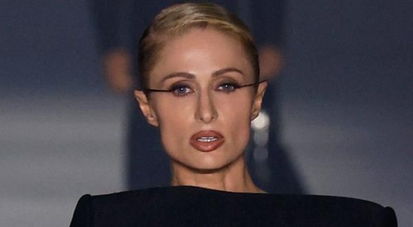 BGUK_2743555 - Paris, FRANCE - Paris Hilton during the Mugler Spring/Summer 2024 ready-to-wear fashion show during Paris Fashion Week (PFW), at Carrousel du Louvre, in Paris, France Pictured: Paris Hilton BACKGRID UK 2 OCTOBER 2023 BYLINE MUST READ: BEST IMAGE / BACKGRID UK: +44 208 344 2007 / uksales@backgrid.com USA: +1 310 798 9111 / usasales@backgrid.com *Pictures Co<em></em>ntaining Children Please Pixelate Face Prior To Publication*