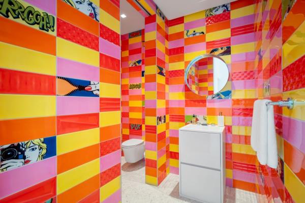 The pool cabana bathroom.