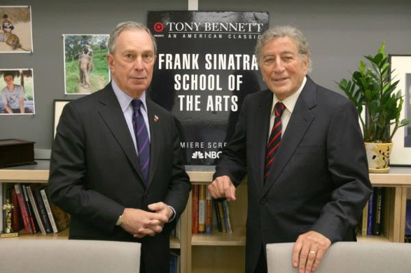 Mike Bloomberg and Tony Bennett. 