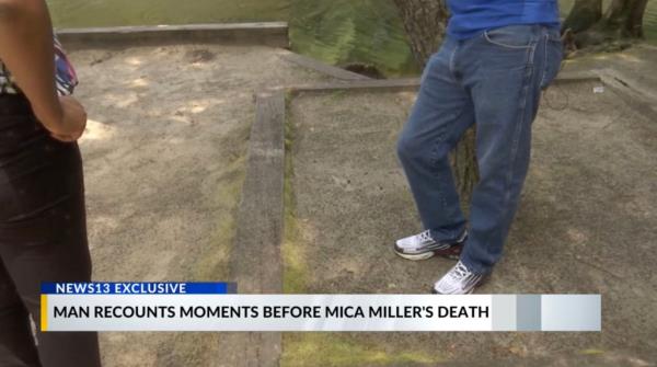 A fisherman, who didn't want to be on camera, heard crying, found Miller's belo<em></em>ngings along the river bank.