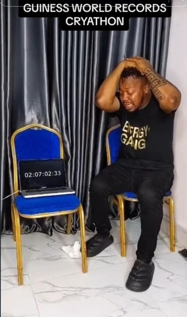 Tembu Ebere in cry-a-thon