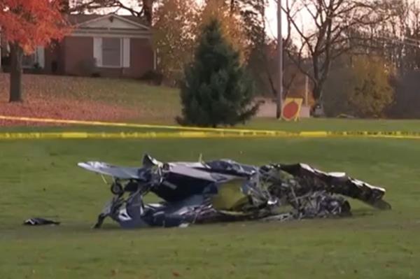 Plane crash remnants