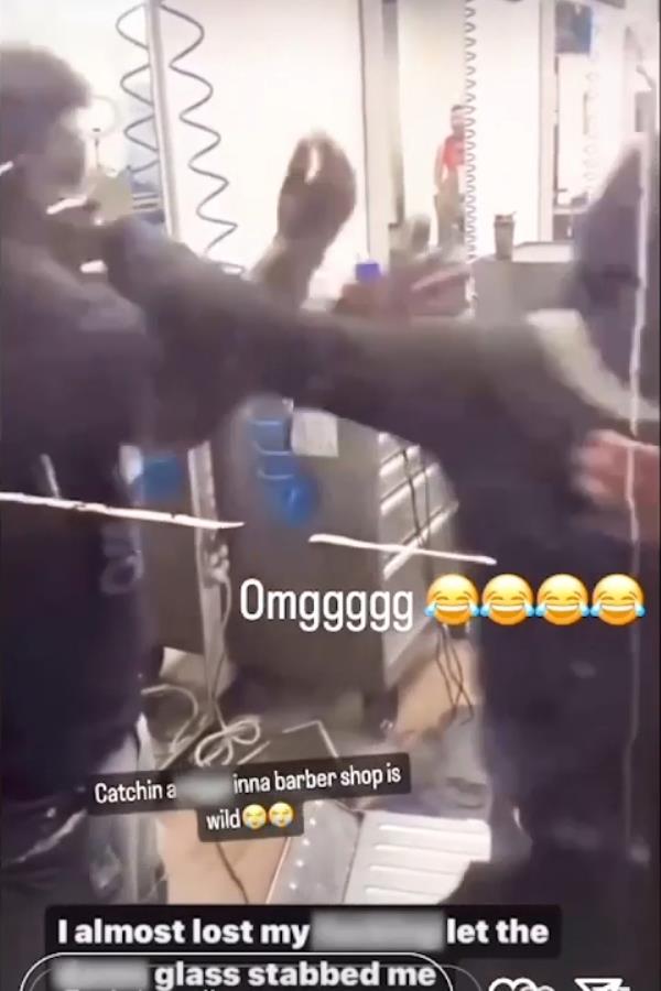 Six adults were also arrested in the chaotic scene.