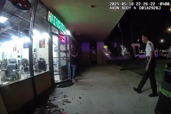 One victim was beaten and thrown through the barber shop’s plate-glass window and transported to a local hospital.