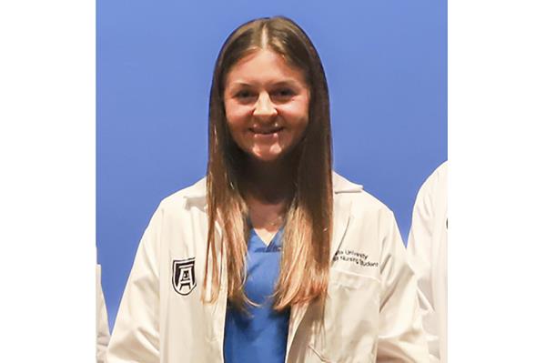 This undated image provided by Augusta University shows Laken Hope Riley, a nursing student whose body was found on Feb. 22.