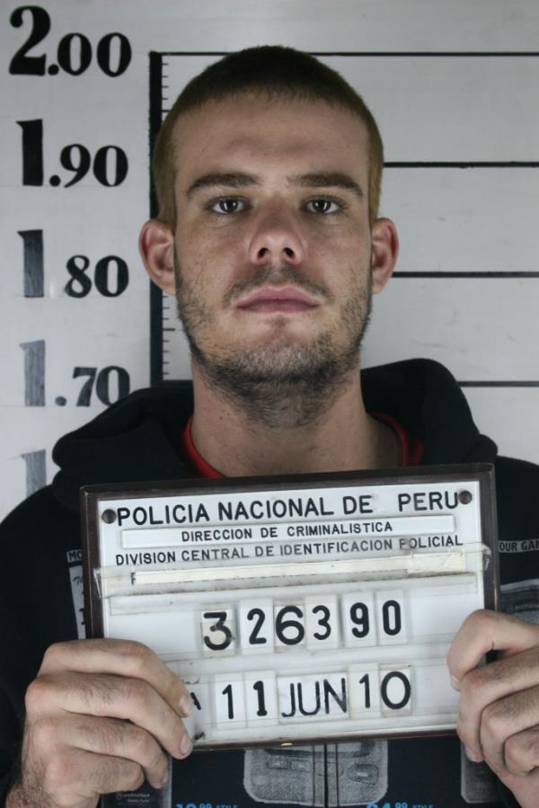 A mugshot of Van Der Sloot in 2005 after being arrested in co<em></em>nnection to the disappearance of Holloway.