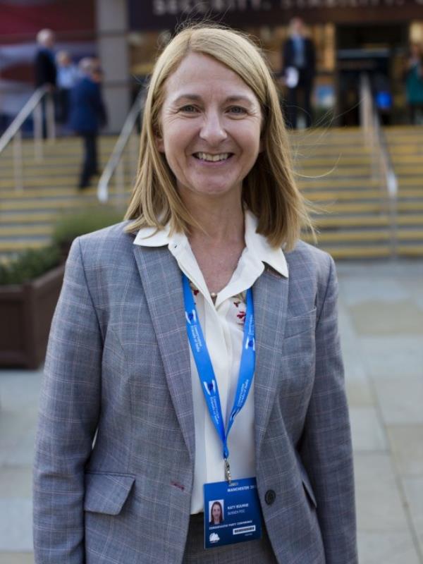 Mandatory Credit: Photo by DAVID HARTLEY/REX Shutterstock (5212806o) Katy Bourne, Sussex Police and Crime Commissio<em></em>ner (PCC) Co<em></em>nservative Party Conference, Manchester, Britain - 04 Oct 2015