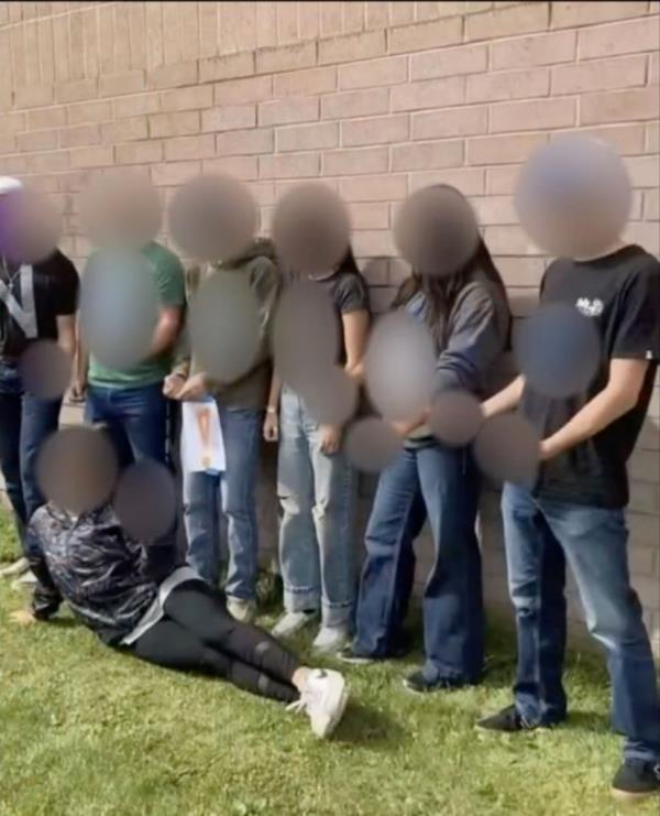 Students seen wearing shirts that spell the N-word