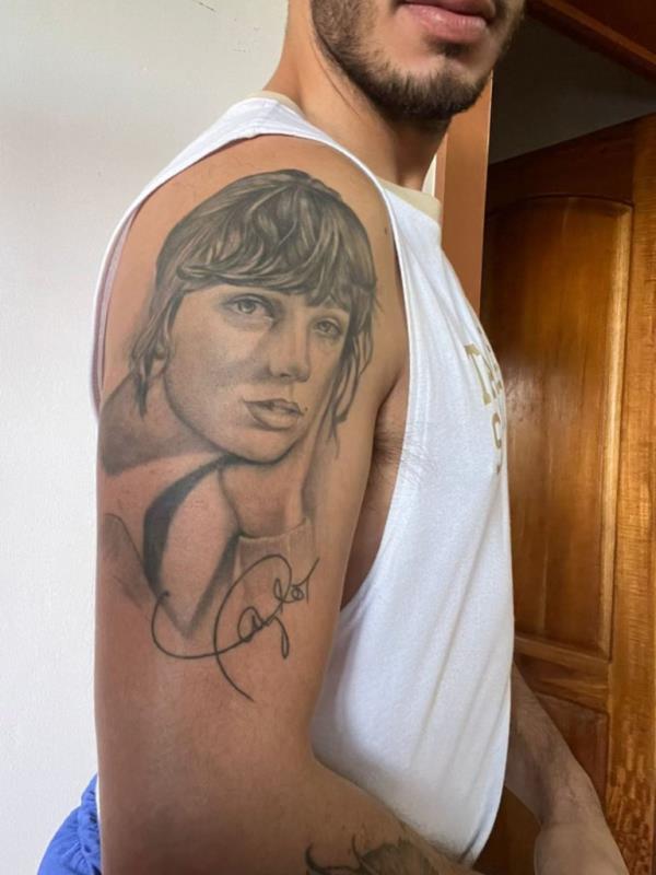 Marcel Zuniga Vega's Taylor Swift tattoo