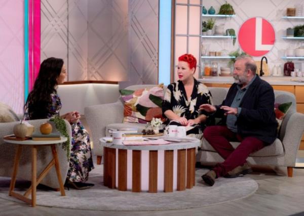 Christine Lampard, Dick Strawbridge, Angel Strawbridge on ITV show Lorraine