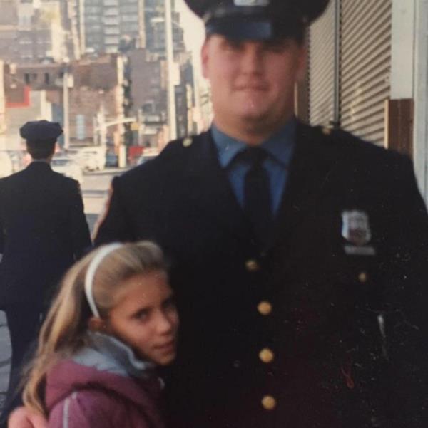 A photo of Officer Dwyer and his sister, Maureen, who was 11 when he was killed.