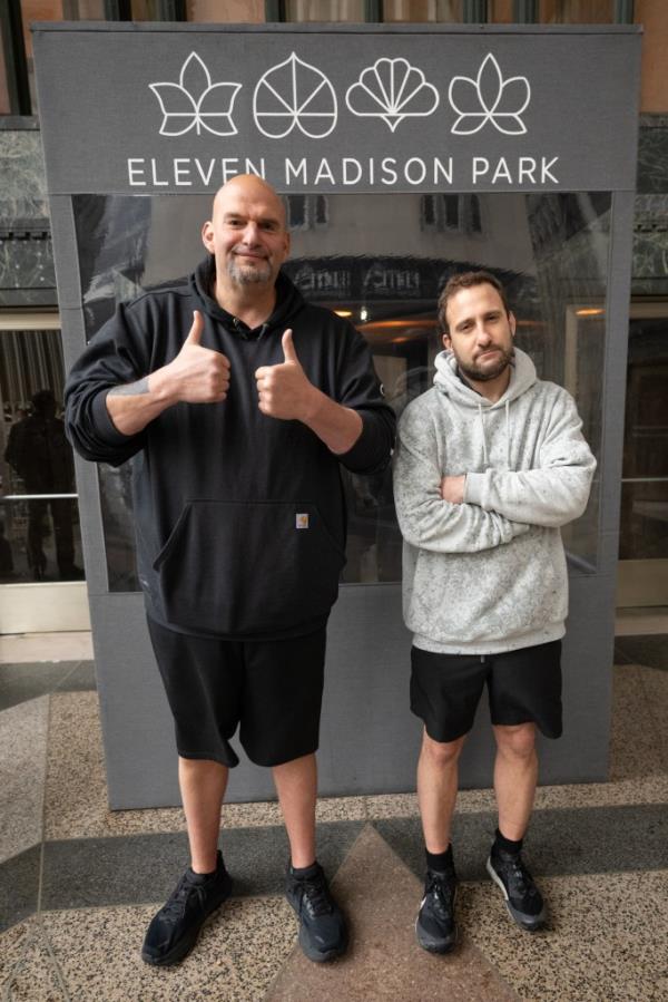 Sen. John Fetterman joined The Post for some fine dining at 11 Madison.