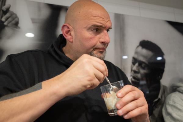 Fetterman took a small, and unscheduled, tour of the kitchen.