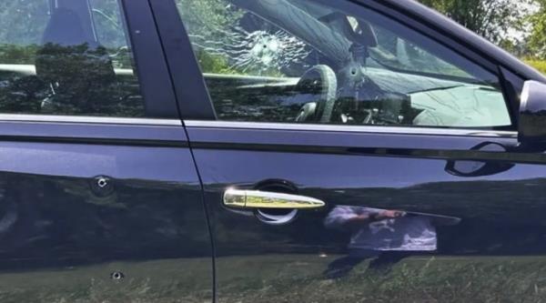 Bullet-ridden car allegedly shot by Celestine 