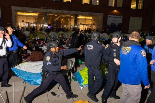city officials question who’s funding anti-Israel protests broiling with antisemitism at Columbia University and New York University and point to the nearly identical tents used at these 
