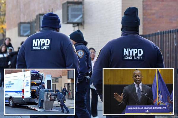 A number of NYPD school safety officers were working at Edward R. Murrow High School 