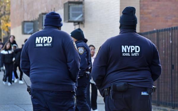 A number of NYPD school safety officers were working at Edward R. Murrow High School 