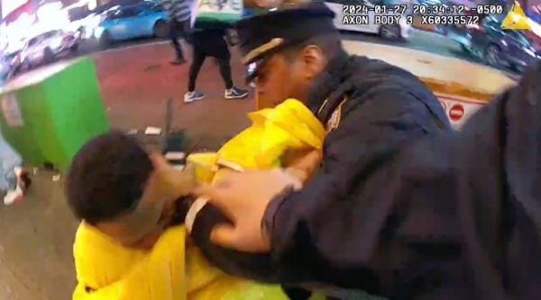 Accused cop assault suspect Yohenry Brito, 19.