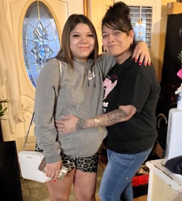 Soto with her mom.