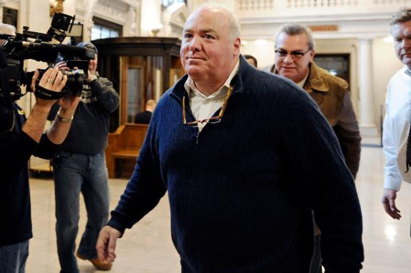 Michael Skakel enters the state Supreme Court for a hearing, in Hartford, CT, Feb. 24, 2016.
