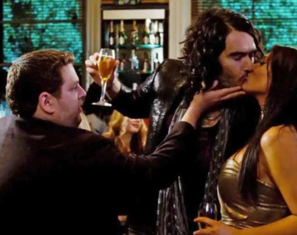 Russell Brand kisses Meghan Markle in Get Him to the Greek (Picture: Universal)