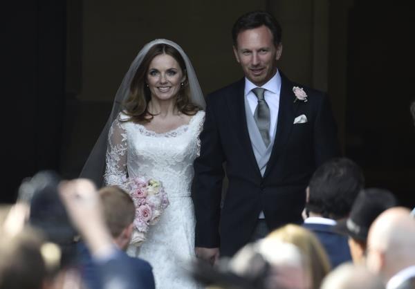 Wedding photo of Geri Halliwell and Christian Horner