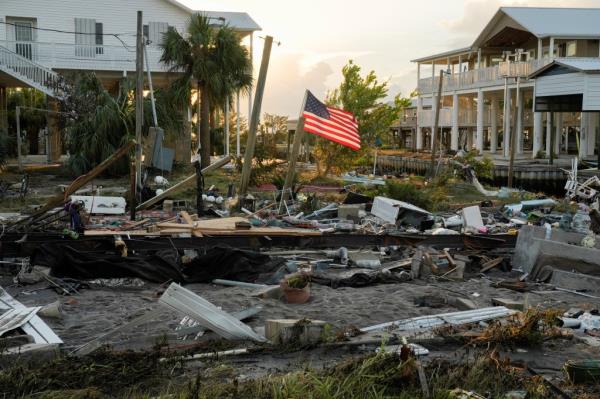 Hurricane Idalia damage.