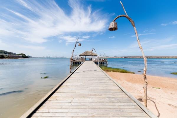 Boardwalk over Oualidia's incredible saltwater lagoon (Picture: La Sultana)