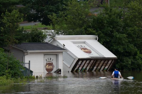 Flooding caused by heavy rain in Canada's Nova Scotia has caused 