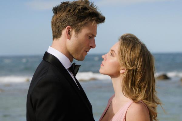 Sydney Sweeney and Glen Powell starring in “Anyone But You.”