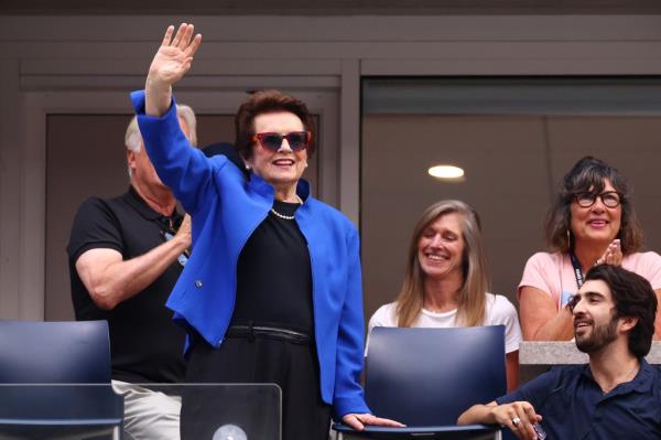 Billie Jean King at the US Open this year.