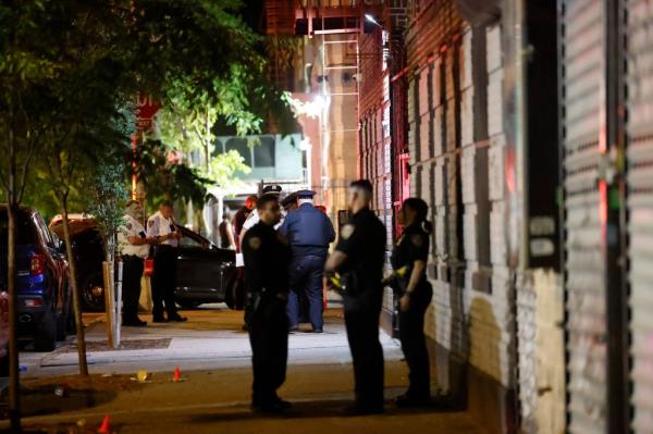 Site of double homicide in the Bronx.