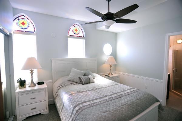 One of two bedrooms. 