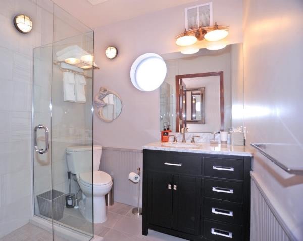 A bathroom. 