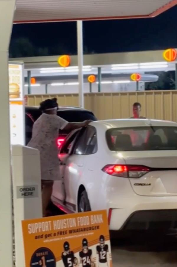 Whataburger drive-thru assault.