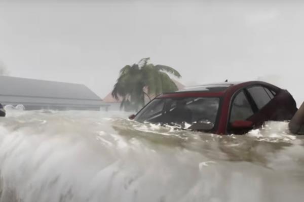 The other Weather Channel video, from 2018 before Hurricane Florence hit the Carolina coast, shows how scary storm surges can be.