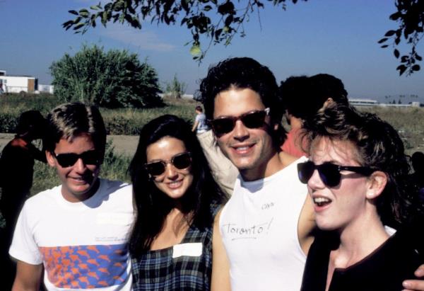 Emilio Estevez, Demi Moore, Rob Lowe and Melissa Gilbert.