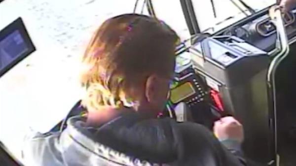 Before the driver fell from his seat, one passenger noticed his 