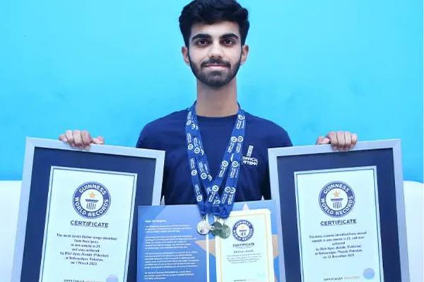 Bilal Ilyas Jhandir earned the Guinness World Record for the most Taylor Swift so<em></em>ngs identified from their lyrics in one minute.