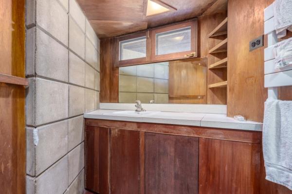 Taber feels the buyer might want to update this second bath.