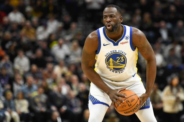 Draymond Green #23 of the Golden State Warriors in action during the second half of a game against the Utah Jazz.