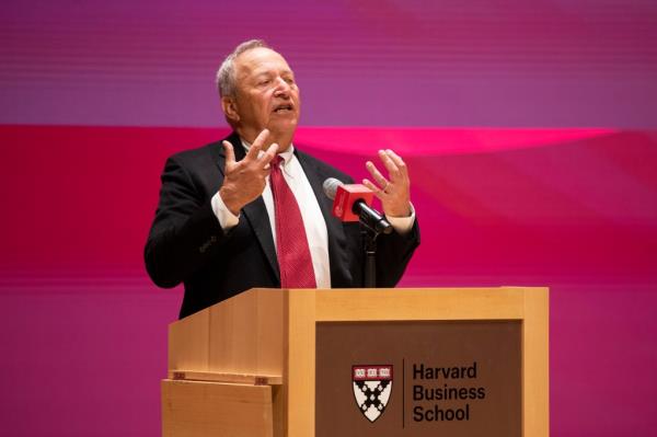 Former Harvard President Larry Summers criticized his alma mater on Tuesday for twice inviting an Arab American scholar to speak on its campus following the Oct. 7 attacks by Hamas.
