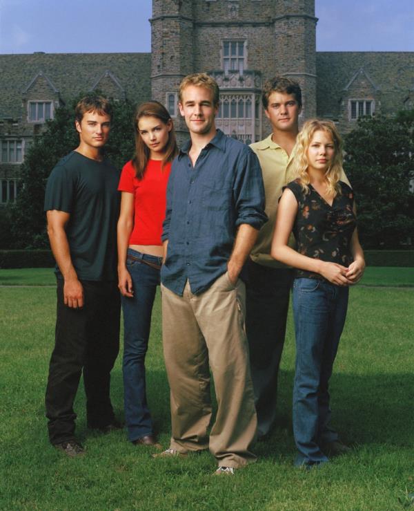 Kerr Smith, Katie Holmes, James Van Der Beek, Joshua Jackson ad Michelle Williams in 