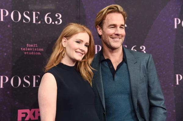 Kimberly and James Van Der Beek at the 