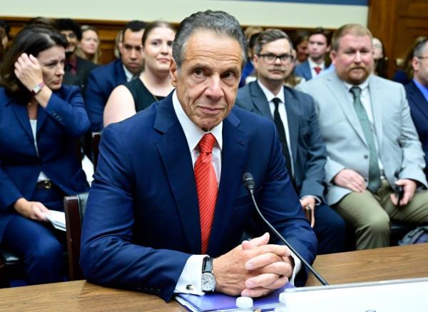 Andrew Cuomo waits to testify before the United States House Committee on Oversight and Accountability Select Subcommittee on the Coro<em></em>navirus Pandemic