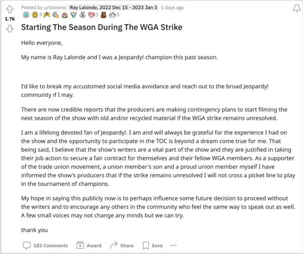 Lalo<em></em>nde expressed to The Post on Wednesday evening that he was still 
