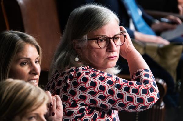 Rep. Susan Wild, D-Pa.,  is seen on the House floor of the U.S. Capitol during a second ballot in which Rep. Jim Jordan, R-Ohio, Republican nominee for speaker, failed to receive enough votes to win the position on Wednesday, October 18, 2023. 