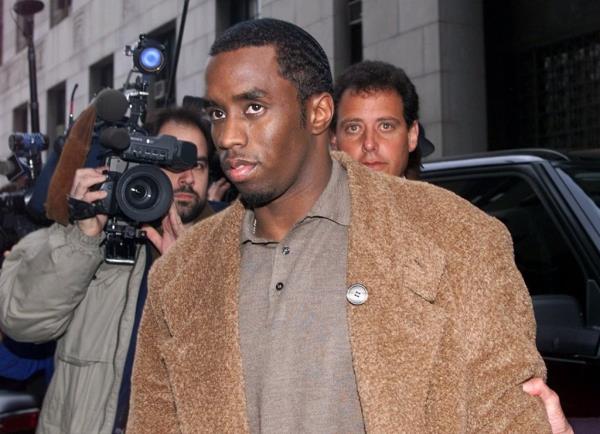 Diddy smiling. 