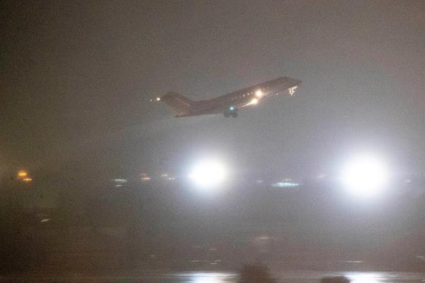 A plane departing Bangkok, Thailand, thought to be carrying WikiLeaks' Julian Assange to the U.S. for court proceedings, on June 25, 2024.